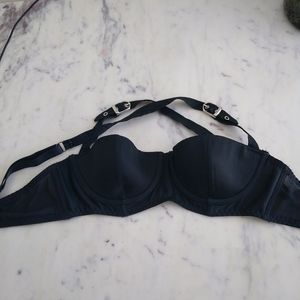 Fleur du mal cross buckle belt bra size 34 C
